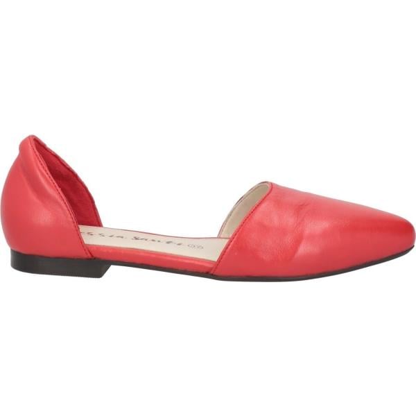 ballerine Alessia Santi rosso tinta unita