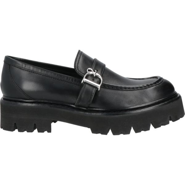 mocassini Dsquared2 nero tinta unita
