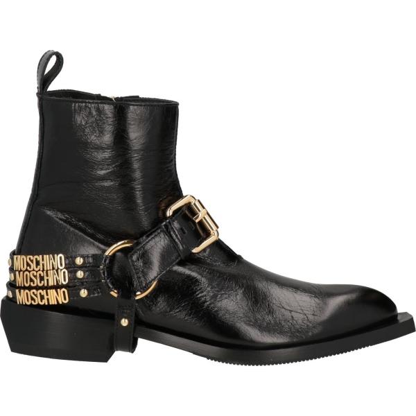 stivaletti texani Moschino nero tinta unita