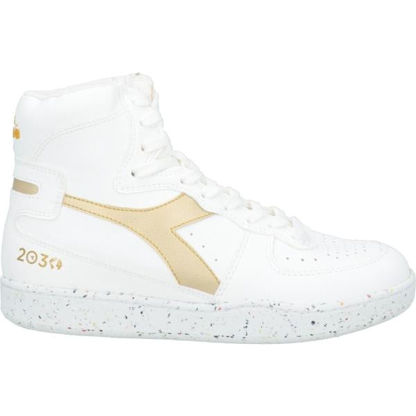sneakers alte Diadora Heritage bianco tinta unita