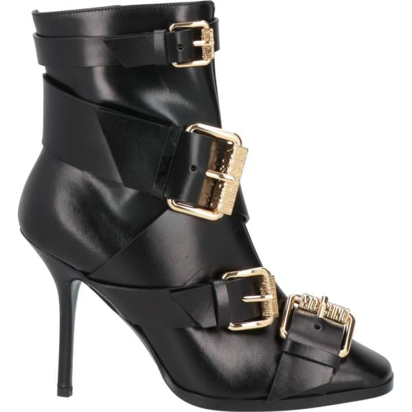 stivaletti Moschino nero tinta unita