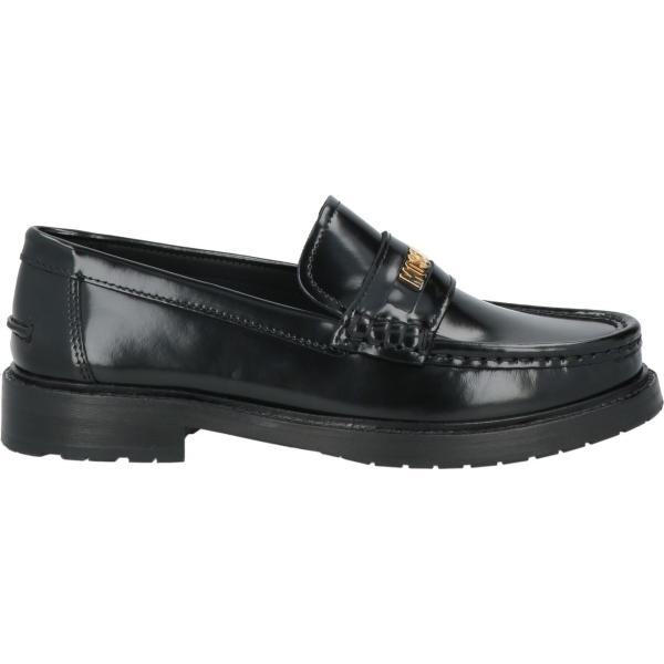 mocassini Moschino nero tinta unita