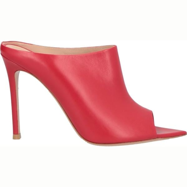 sandali in pelle Gianvito Rossi rosso tinta unita