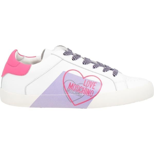 sneakers Love Moschino bianco con stampe