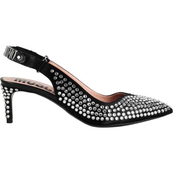 décolleté Moschino nero tinta unita