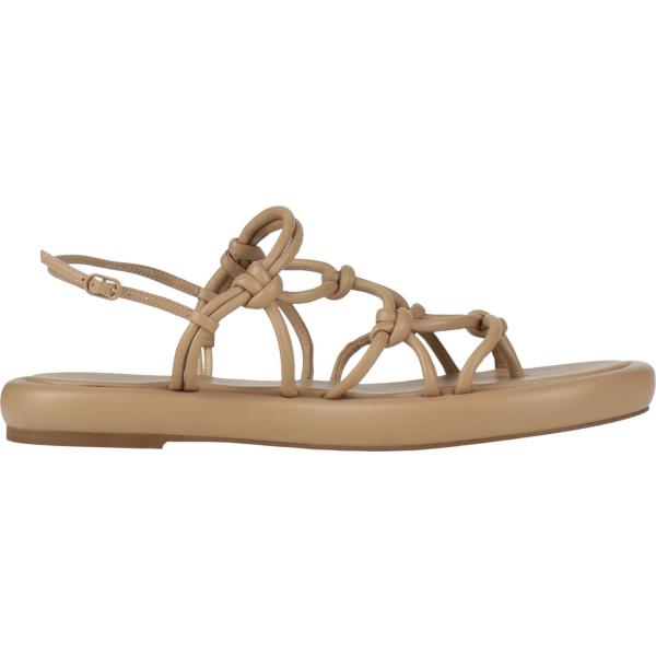 Infradito da donna in bianco neve a punta tonda slingback in pelle Studio Amelia