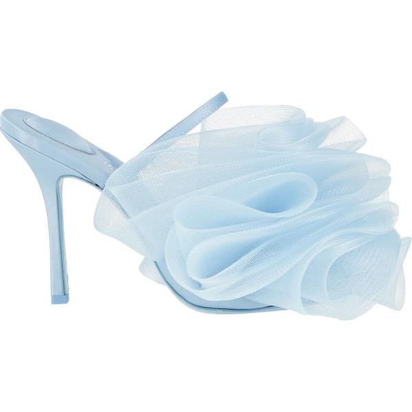 sandali in pelle Alexander Wang blu tinta unita
