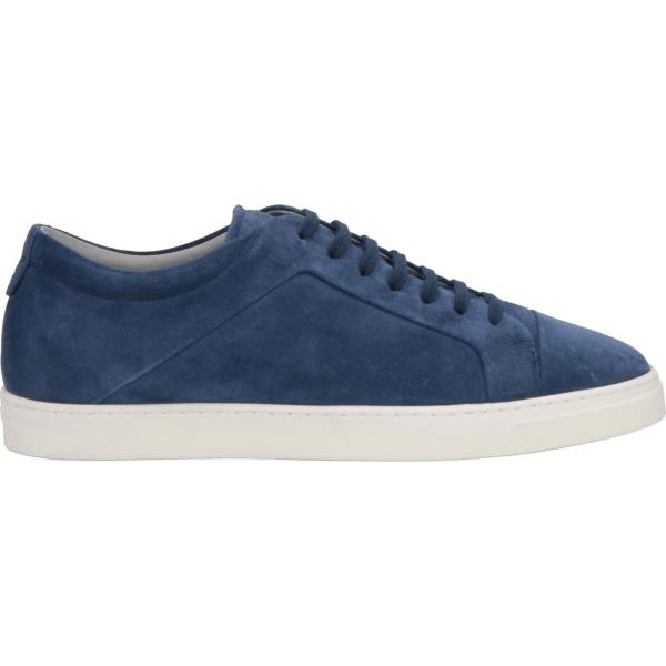 sneakers Giorgio Armani blu tinta unita