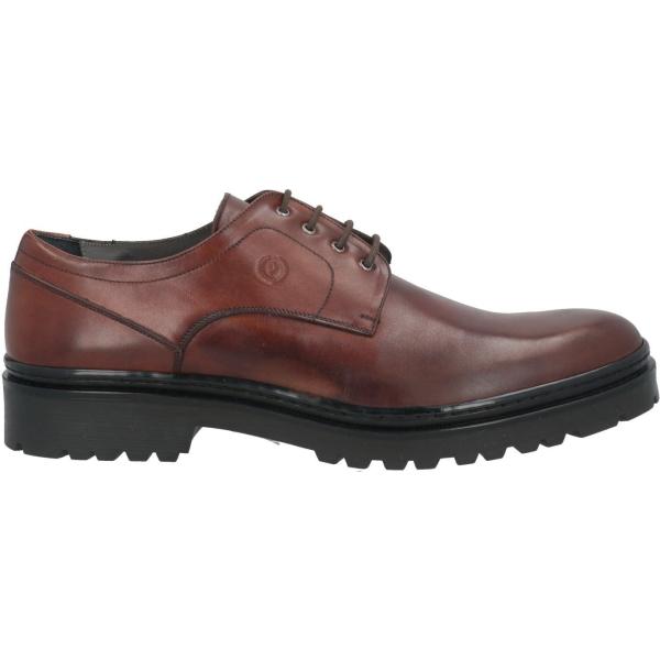 scarpe stringate Pollini marrone tinta unita