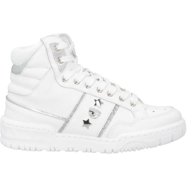 sneakers alte Chiara Ferragni bianco tinta unita