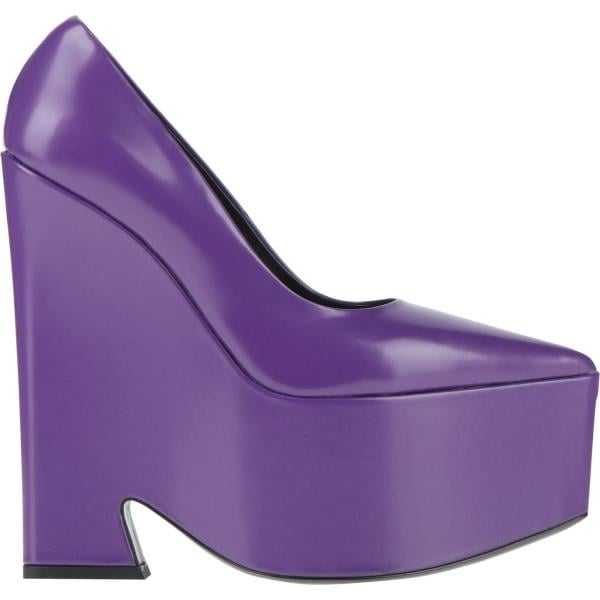 décolleté Versace viola tinta unita