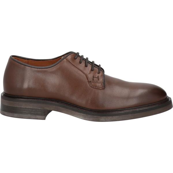 scarpe stringate Hackett marrone tinta unita