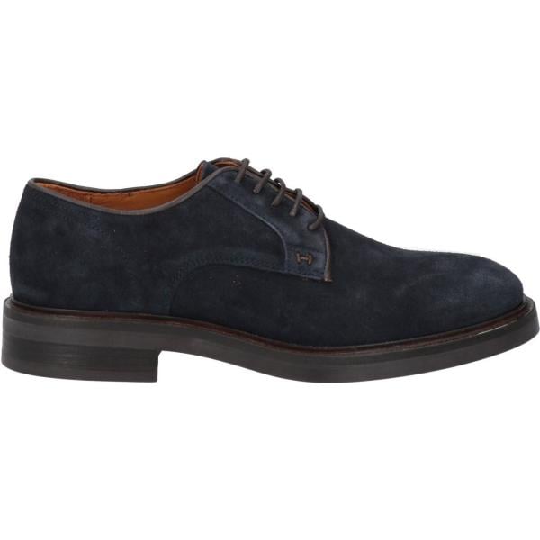 scarpe stringate Hackett blu tinta unita