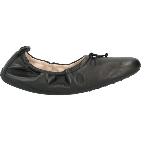 Ballerine da donna in bianco neve con fiocco senza tacco a punta tonda in pelle Tod's