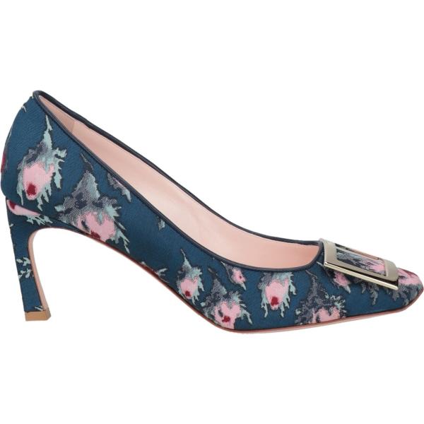 décolleté Roger Vivier blu a fiori