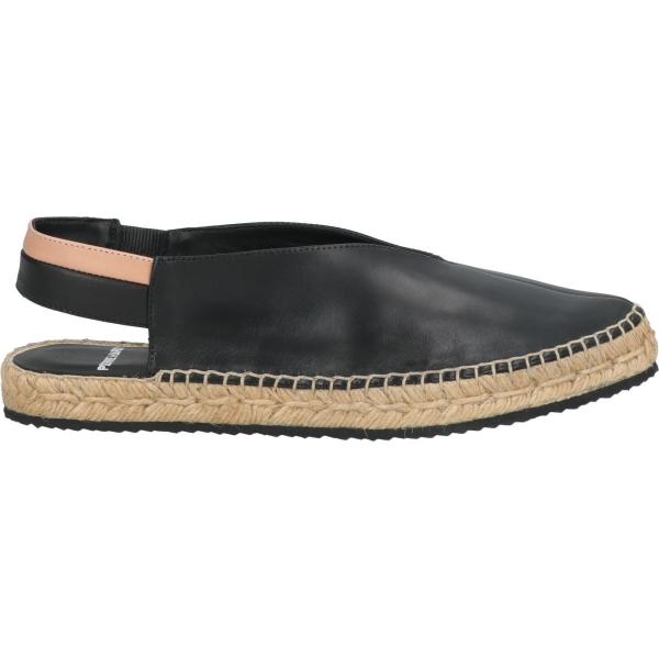 espadrillas da donna in nero pece a punta tonda in pelle Pierre Hardy