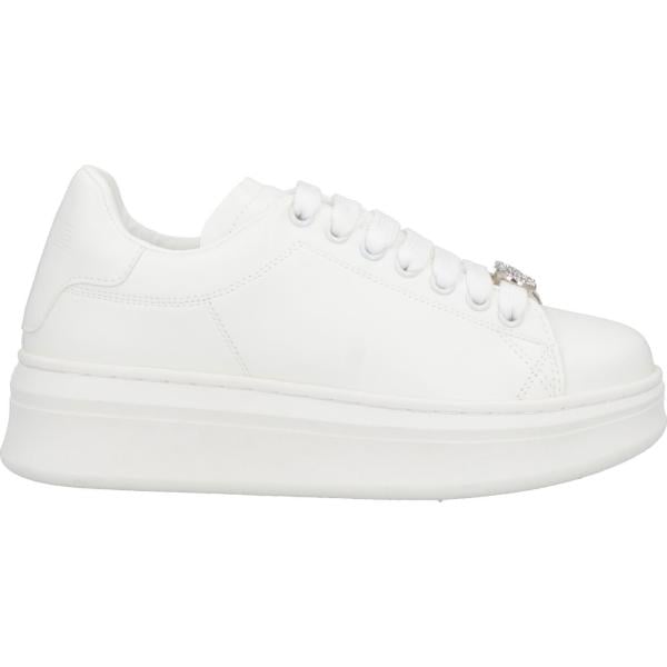 sneakers GAëLLE Paris bianco tinta unita