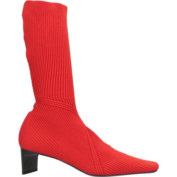 stivali Jil Sander rosso tinta unita