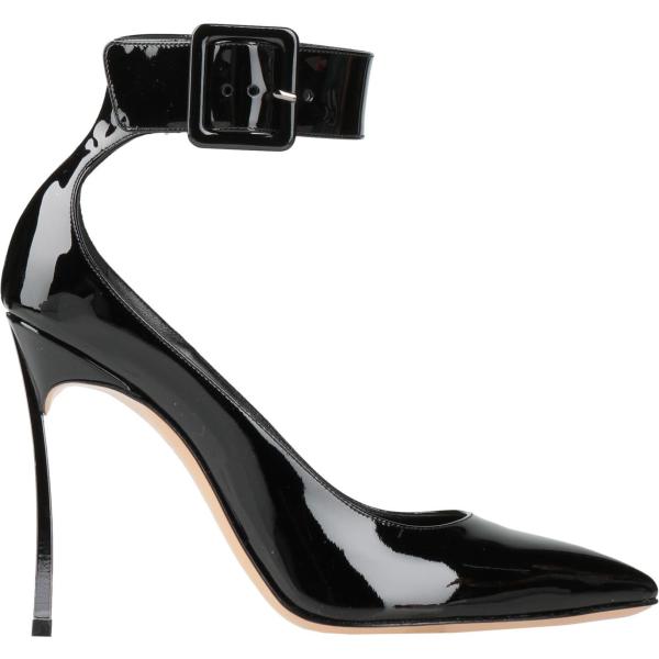 décolleté Casadei nero tinta unita