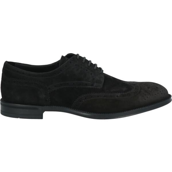 scarpe stringate Doucals nero tinta unita