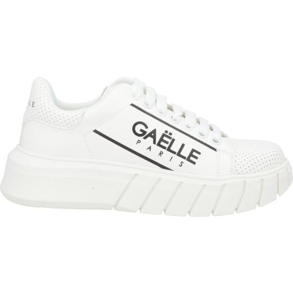sneakers GAëLLE Paris bianco con stampe