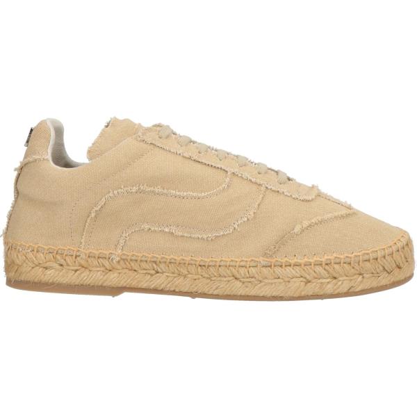 Espadrillas da donna in marrone chiaro senza tacco a punta tonda con lacci Casadei