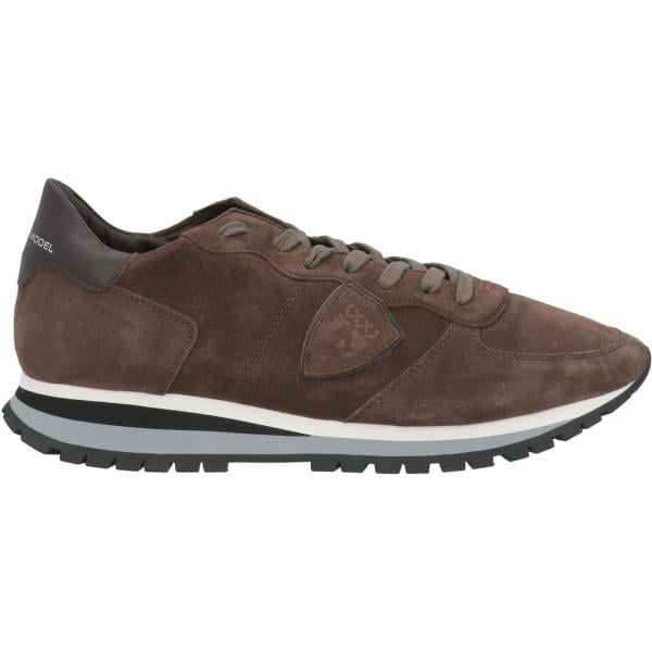 sneakers Philippe Model marrone tinta unita