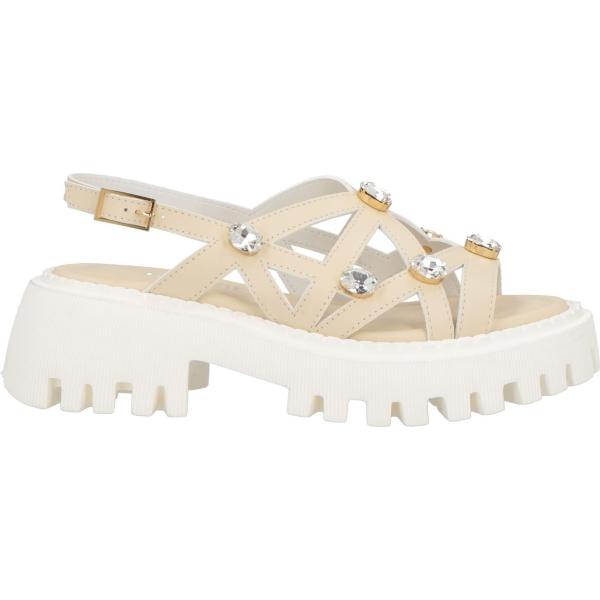 sandali in pelle Loriblu marrone tinta unita