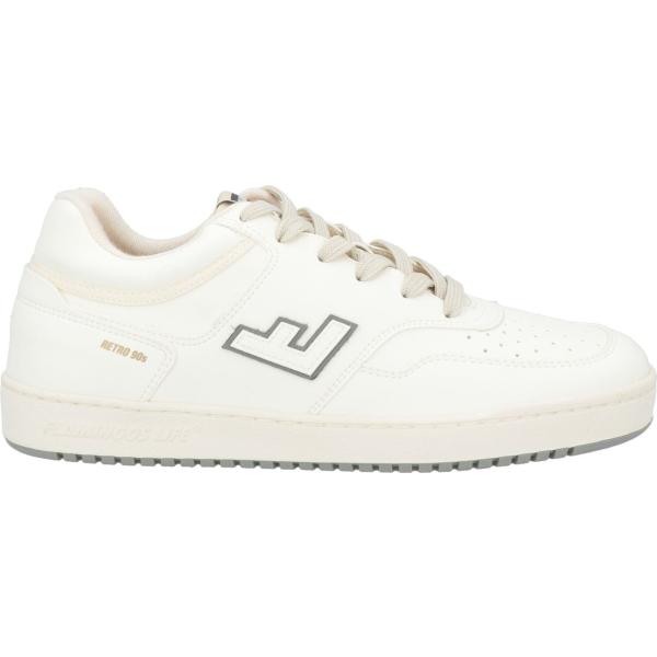 sneakers Flamingos Life bianco tinta unita