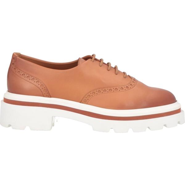 scarpe stringate Santoni arancione tinta unita