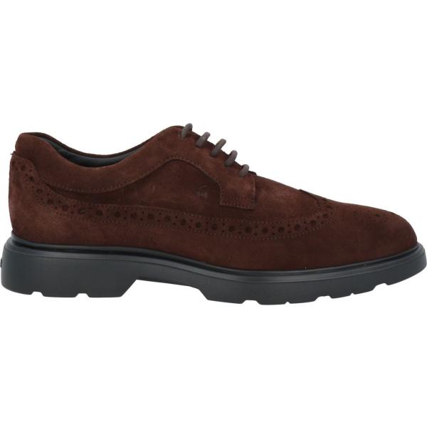 scarpe stringate Hogan marrone tinta unita