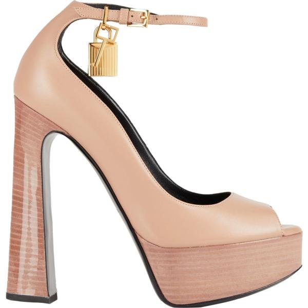 décolleté Tom Ford marrone tinta unita