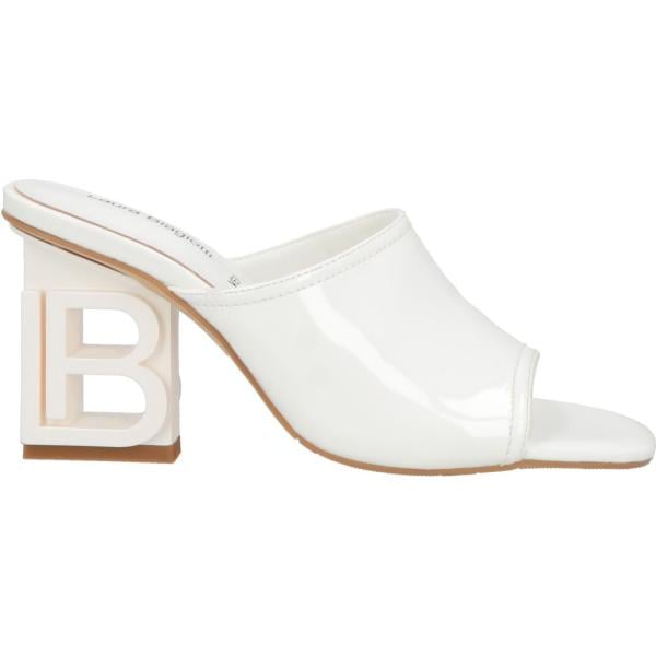 sandali in pelle Laura Biagiotti bianco tinta unita