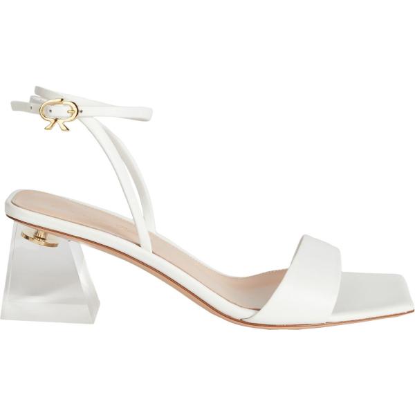 sandali in pelle Gianvito Rossi bianco tinta unita