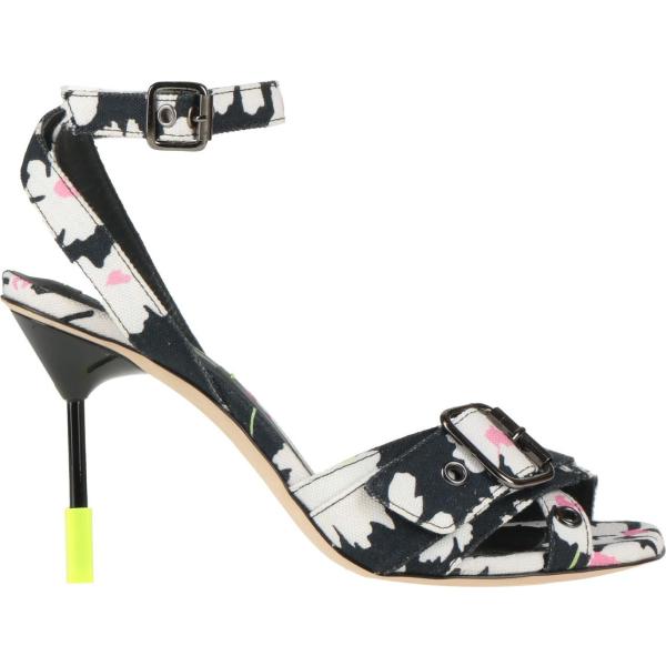 sandali in pelle Msgm bianco a fiori