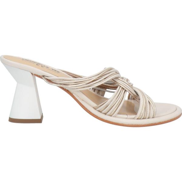 sandali in pelle Emanuélle Vee bianco