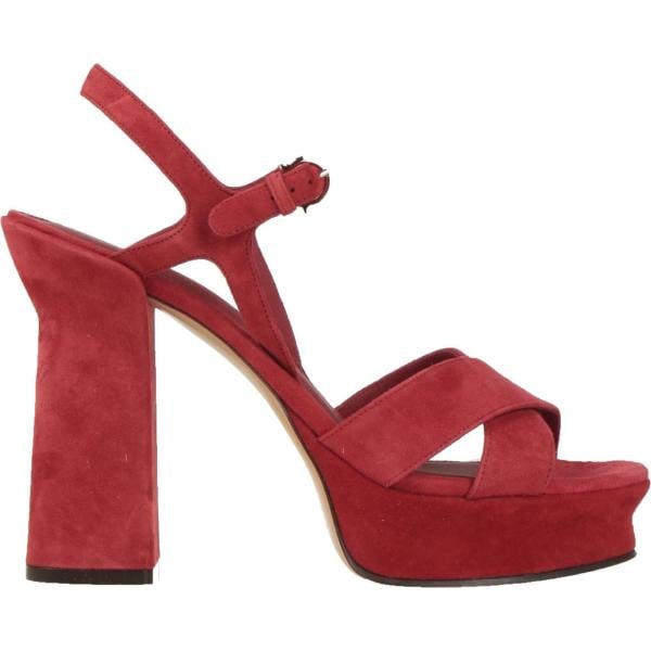 sandali in pelle Ferragamo rosso tinta unita