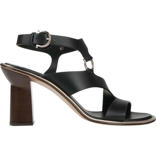 sandali in pelle Ferragamo nero tinta unita