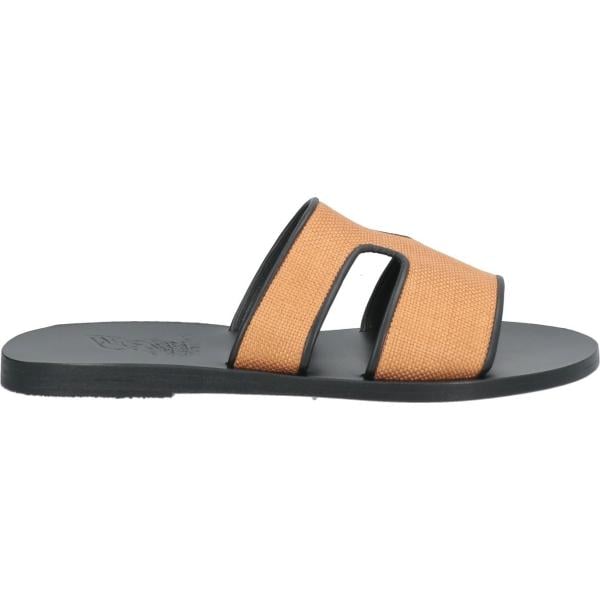 sandali in pelle Ancient Greek Sandals arancione tinta unita
