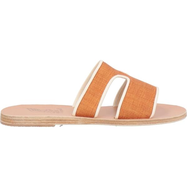 sandali in pelle Ancient Greek Sandals arancione tinta unita