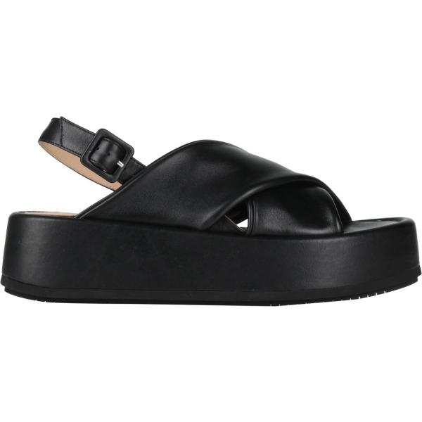 sandali in pelle Paloma Barceló nero tinta unita