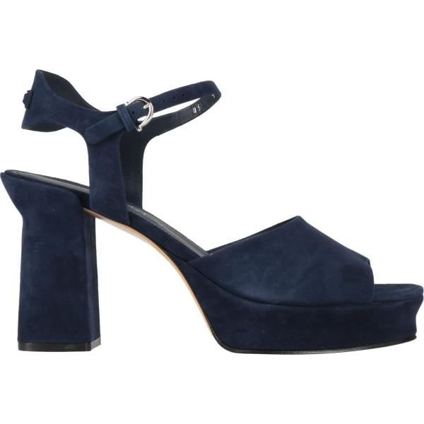 sandali in pelle Ferragamo blu tinta unita