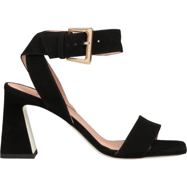 sandali in pelle Pollini nero tinta unita