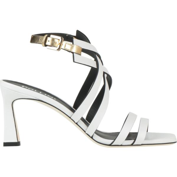 sandali in pelle Pollini bianco