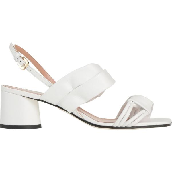 sandali in pelle Pollini bianco tinta unita
