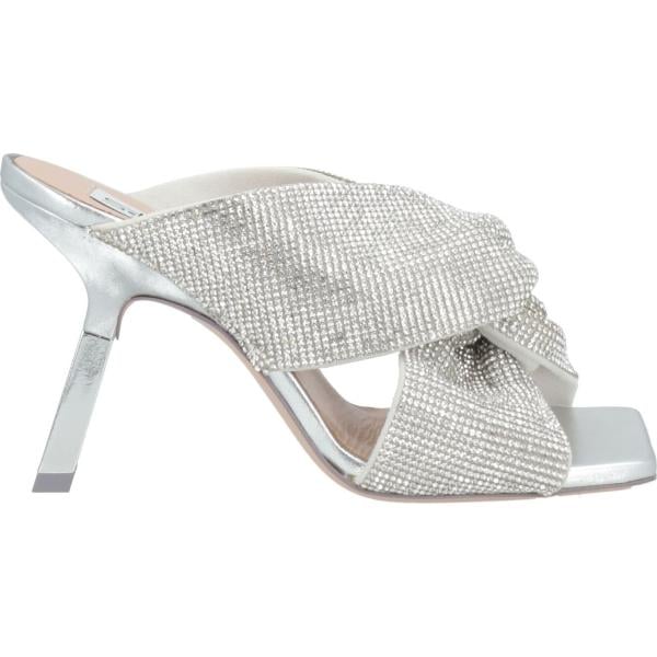 sandali in pelle SEBASTIAN Milano grigio tinta unita