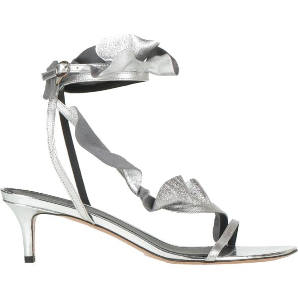 sandali in pelle Isabel Marant grigio tinta unita
