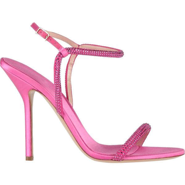 sandali col tacco Giorgio Armani rosa tinta unita