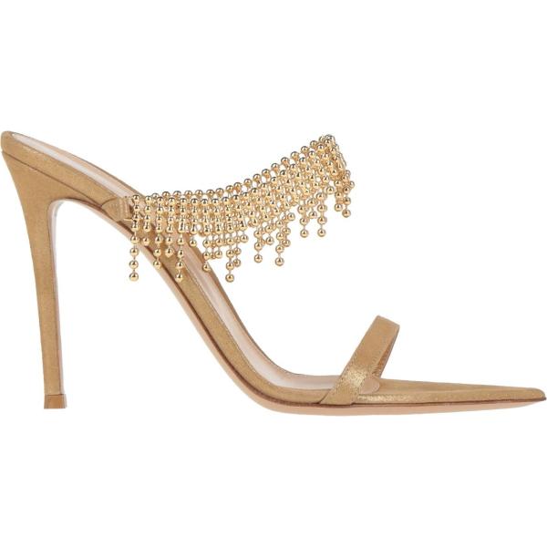 sandali in pelle Gianvito Rossi giallo tinta unita