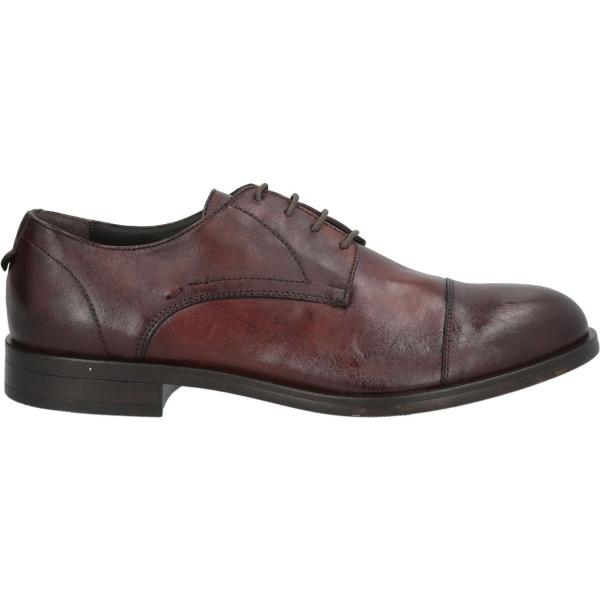 scarpe stringate CAFèNOIR marrone tinta unita